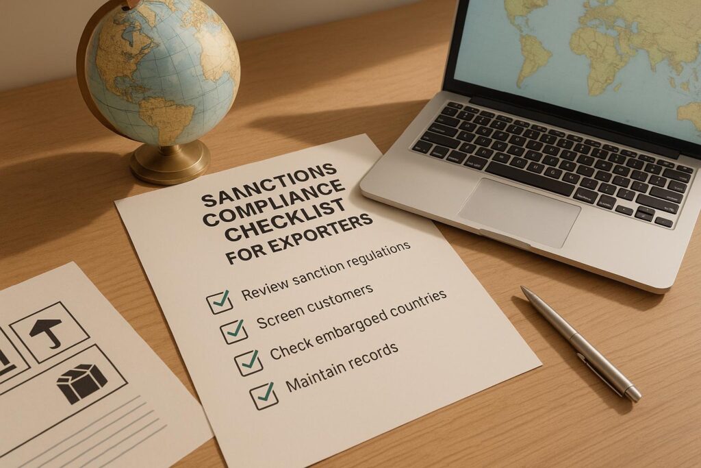 Sanctions Compliance Checklist for Exporters