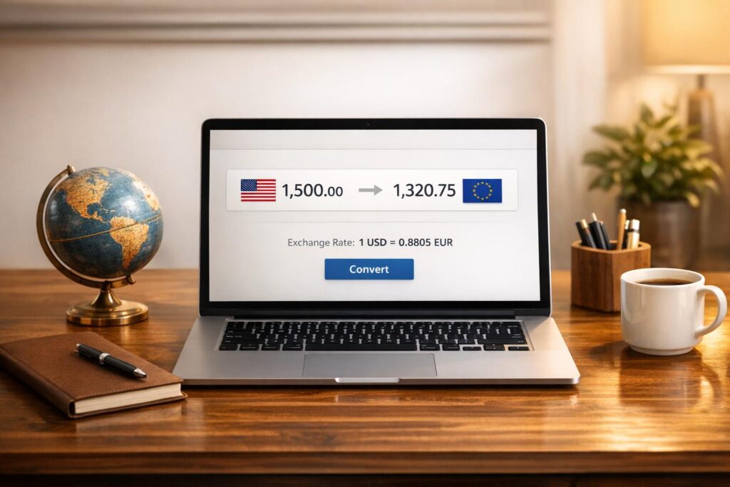 Currency Conversion for Exports